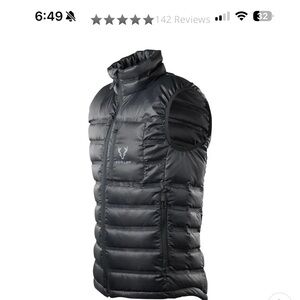 Men's Black Puffer Vest